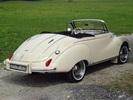 DKW 3=6 Cabriolet in der Farbe elfenbein.Bei dem abgebildeten Fahrzeug handelt es sich um das letzte gebaute 2-sitzige Cabriolet.